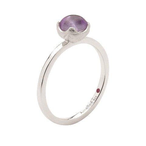 Amethyst and Silver Ring - Dracakis Jewellers