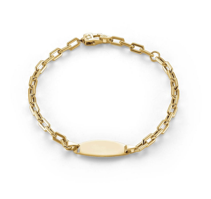 Yellow Gold Baby ID Bracelet (16cm) - Dracakis Jewellers Yellow Gold Baby ID Bracelet (16cm) - Dracakis Jewellers