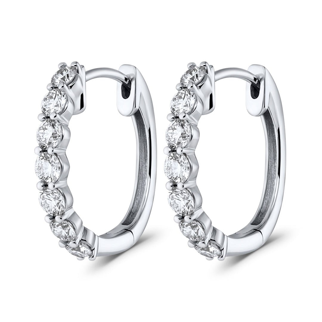 Diamond Hoop Earrings - Dracakis Jewellers Diamond Hoop Earrings - Dracakis Jewellers