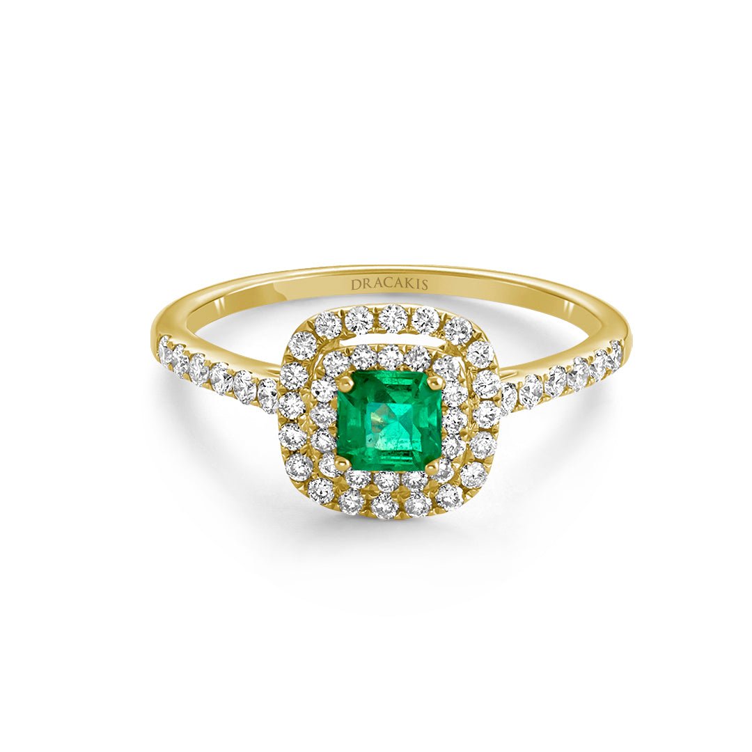 Emerald and Diamond Ring - Dracakis Jewellers Emerald and Diamond Ring - Dracakis Jewellers