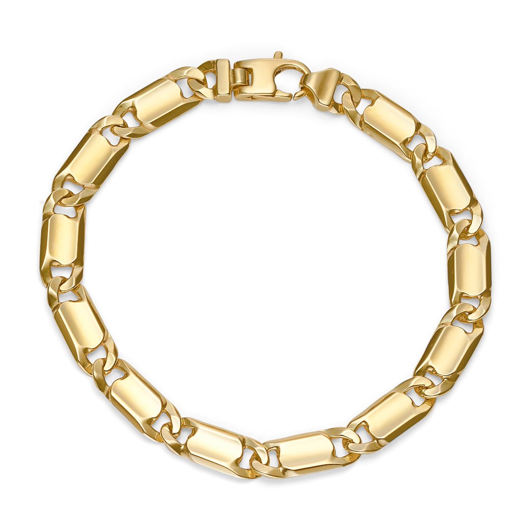Gold Solid Fish Eye Link Bracelet - Dracakis Jewellers Gold Solid Fish Eye Link Bracelet - Dracakis Jewellers