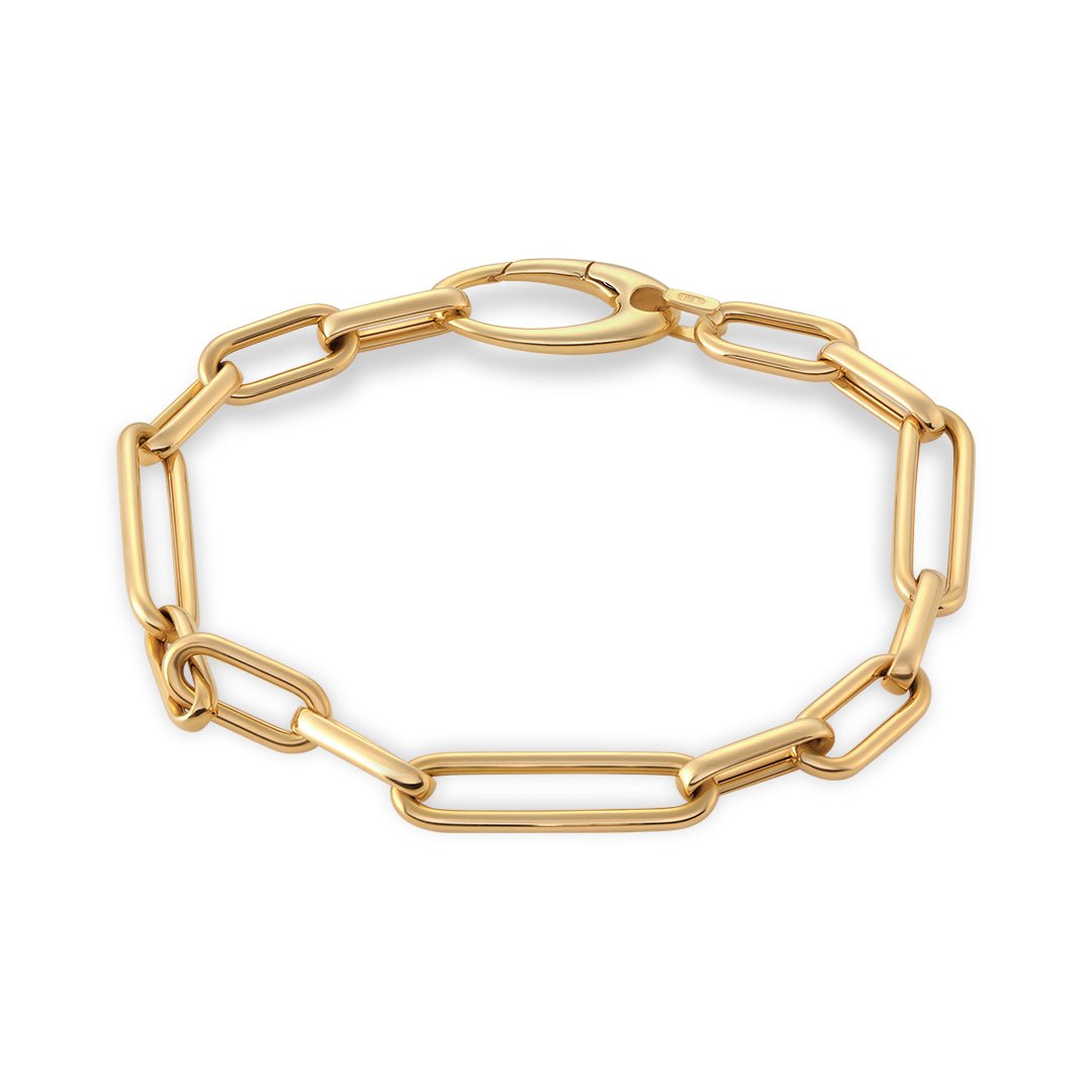 Large Paperclip Link Bracelet - Dracakis Jewellers Large Paperclip Link Bracelet - Dracakis Jewellers