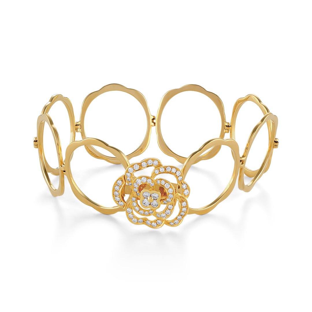 Peony Flower Folding Ring - Dracakis Jewellers Peony Flower Folding Ring - Dracakis Jewellers