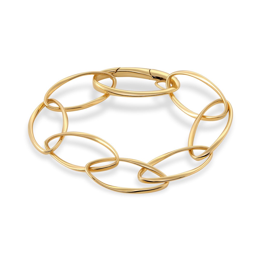 Yellow Gold Marquise Stye Bracelet - Dracakis Jewellers Yellow Gold Marquise Stye Bracelet - Dracakis Jewellers