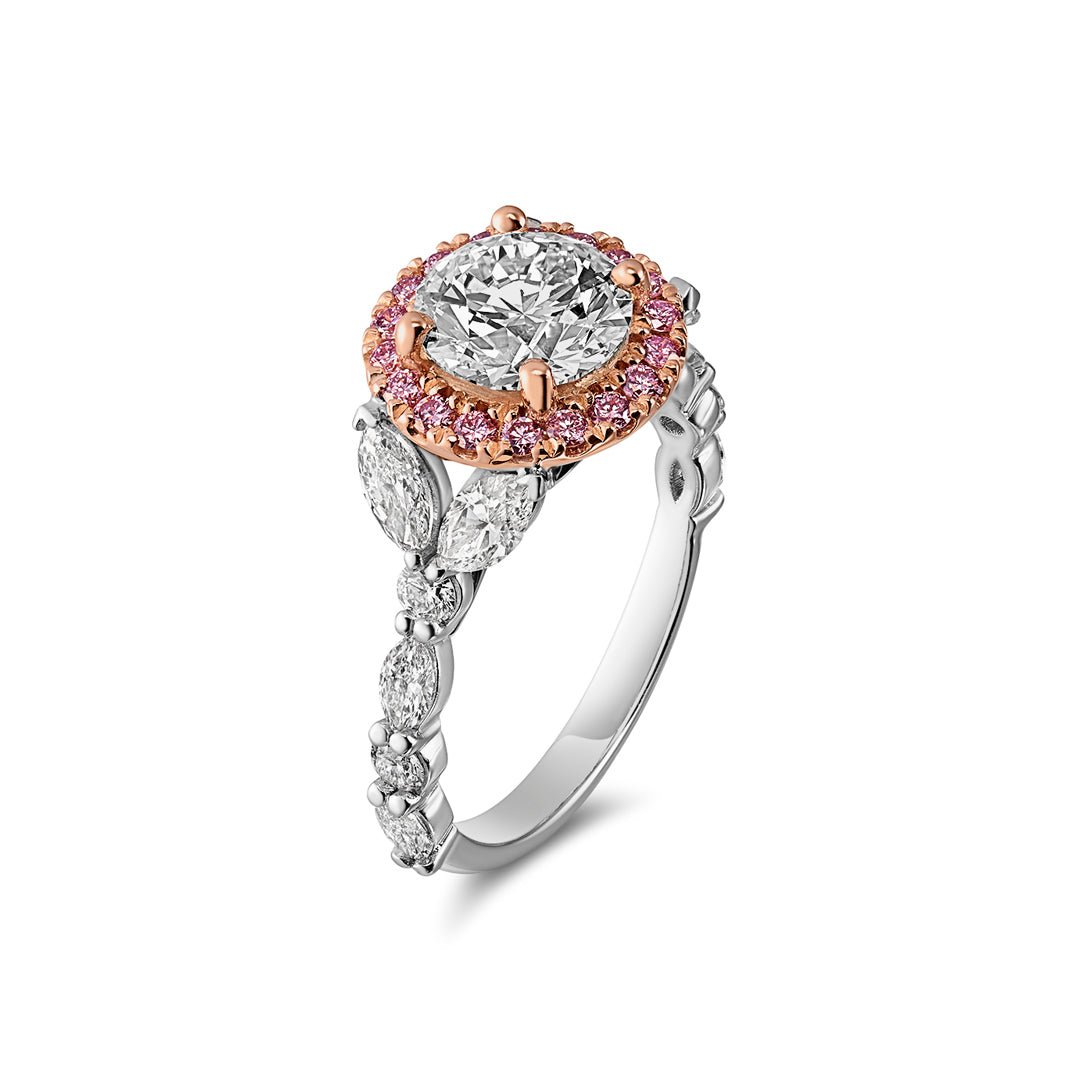 Argyle Pink & White Diamond Ring - Dracakis Jewellers