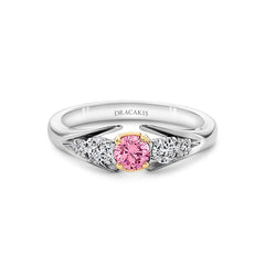 Australian Pink Diamond Engagement Ring - Dracakis Jewellers