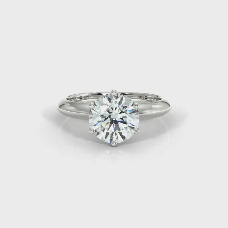 Brilliant Cut Diamond Solitaire Engagement Ring - Dracakis Jewellers