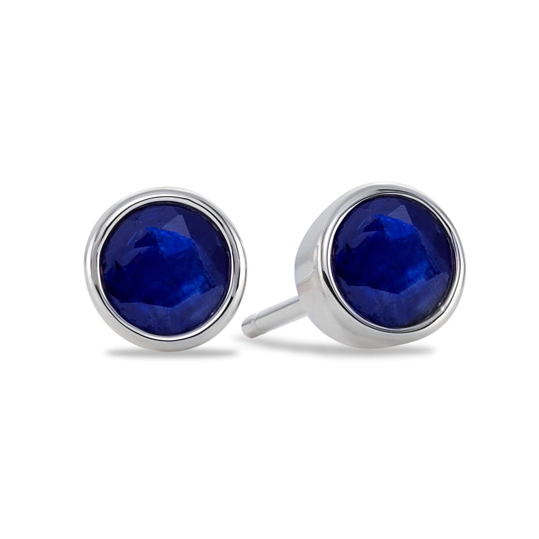 Blue Sapphire Stud Earrings - Dracakis Jewellers Blue Sapphire Stud Earrings - Dracakis Jewellers