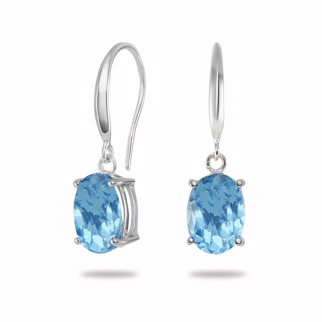 Blue Topaz Earrings - Dracakis Jewellers Blue Topaz Earrings - Dracakis Jewellers