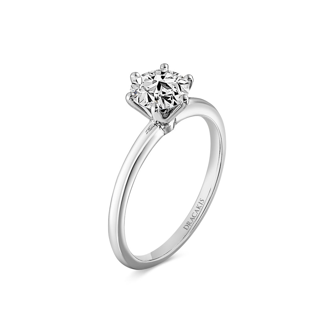 Brilliant Cut Diamond Solitaire Engagement Ring - Dracakis Jewellers Brilliant Cut Diamond Solitaire Engagement Ring - Dracakis Jewellers