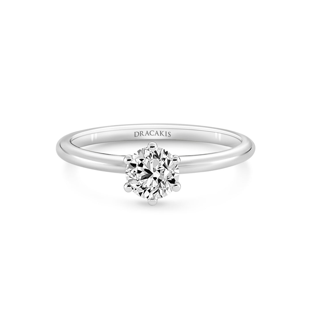 Brilliant Cut Diamond Solitaire Engagement Ring - Dracakis Jewellers Brilliant Cut Diamond Solitaire Engagement Ring - Dracakis Jewellers