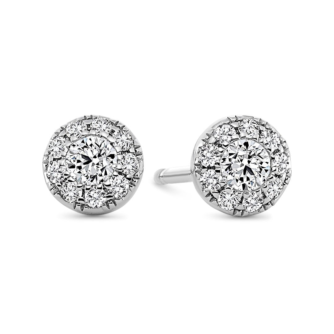 Diamond Cluster Stud Earrings - Dracakis Jewellers Diamond Cluster Stud Earrings - Dracakis Jewellers