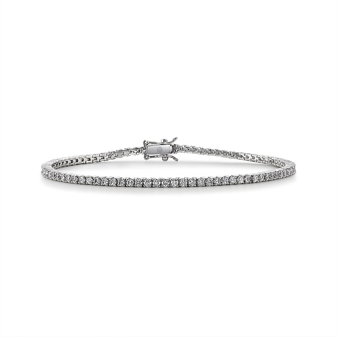 Diamond Tennis Bracelet (White Gold) - Dracakis Jewellers