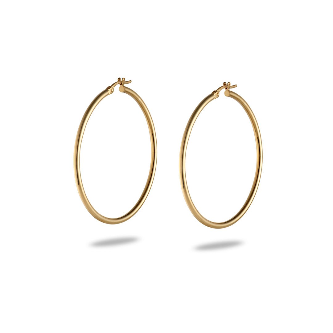 Gold Hoop Earrings - Dracakis Jewellers Gold Hoop Earrings - Dracakis Jewellers