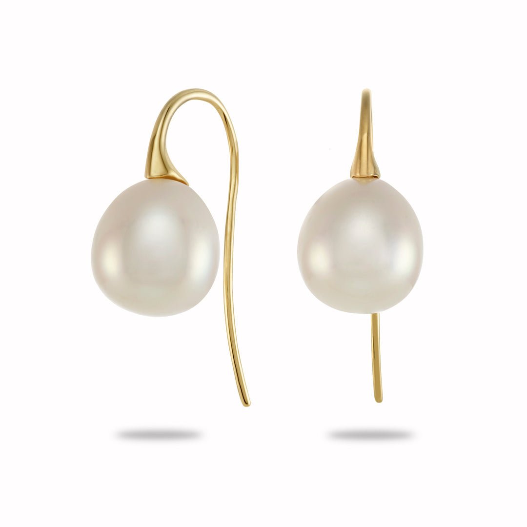 South Sea Pearl Hook Earrings - Dracakis Jewellers South Sea Pearl Hook Earrings - Dracakis Jewellers