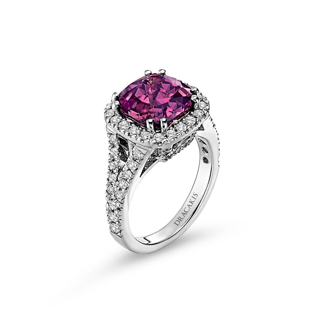 Garnet & Diamond Ring - Dracakis Jewellers Garnet & Diamond Ring - Dracakis Jewellers