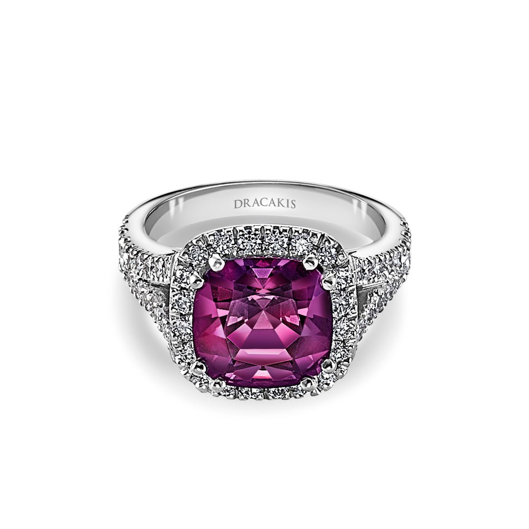 Garnet & Diamond Ring - Dracakis Jewellers Garnet & Diamond Ring - Dracakis Jewellers