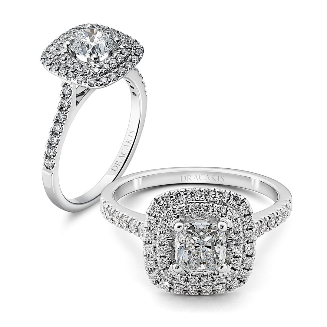 Cushion Cut Diamond Engagement Ring - Dracakis Jewellers Cushion Cut Diamond Engagement Ring - Dracakis Jewellers