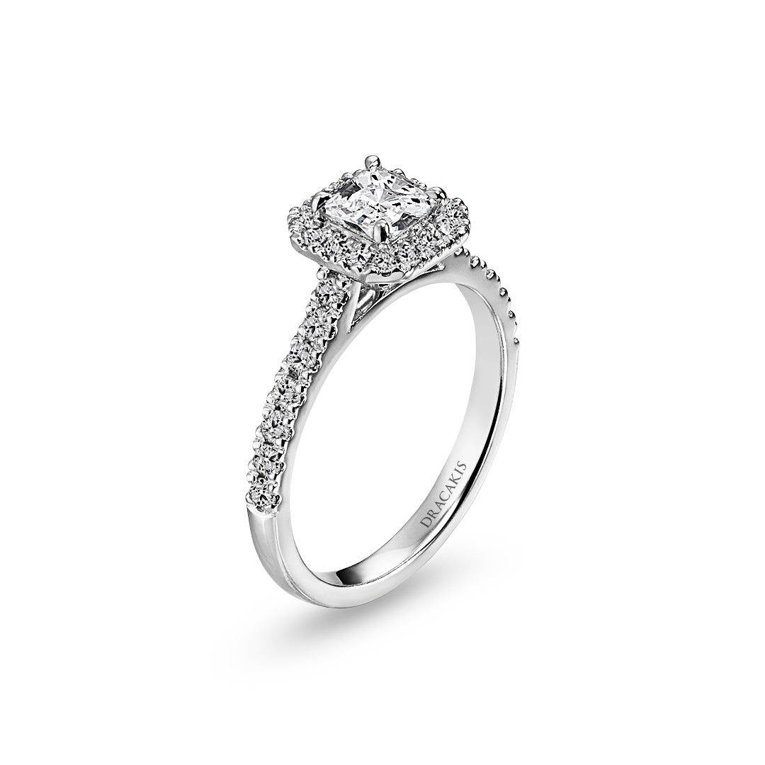 Cushion Cut Diamond Engagement Ring - Dracakis Jewellers Cushion Cut Diamond Engagement Ring - Dracakis Jewellers