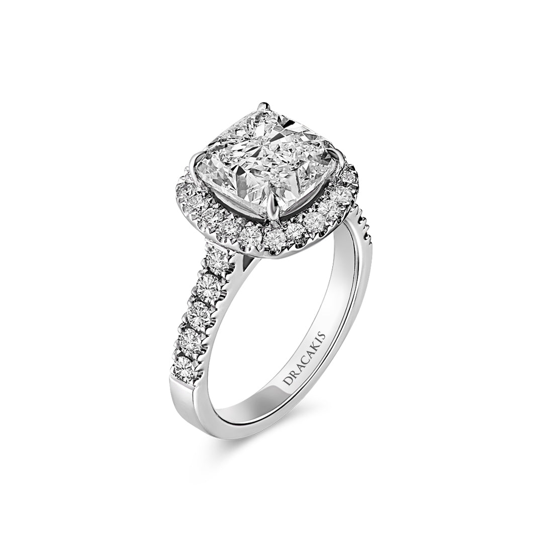 Cushion Cut Diamond Engagement Ring - Dracakis Jewellers Cushion Cut Diamond Engagement Ring - Dracakis Jewellers