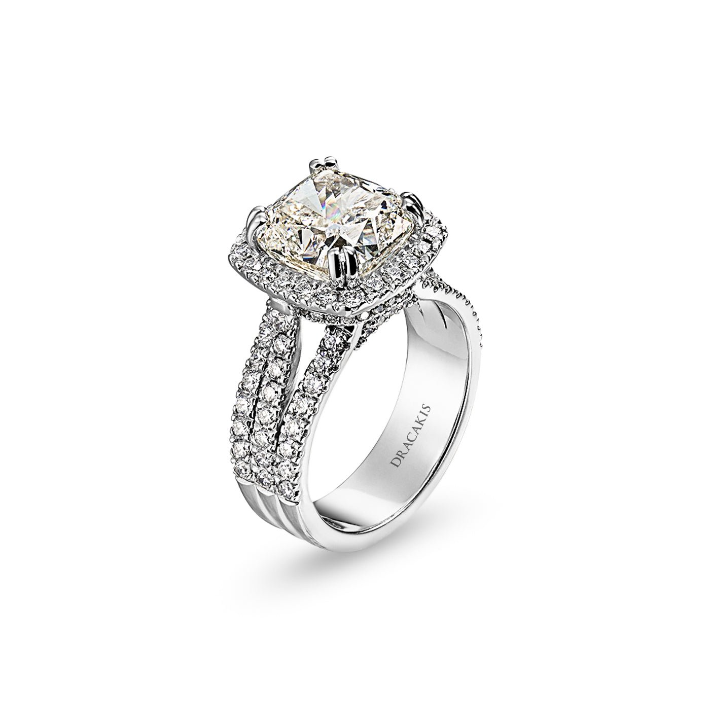 Cushion Cut Diamond Engagement Ring - Dracakis Jewellers Cushion Cut Diamond Engagement Ring - Dracakis Jewellers
