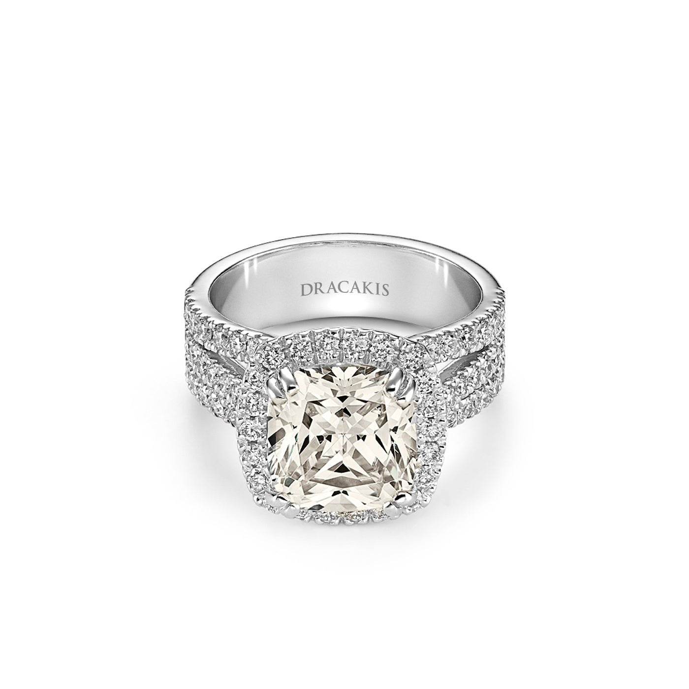 Cushion Cut Diamond Engagement Ring - Dracakis Jewellers Cushion Cut Diamond Engagement Ring - Dracakis Jewellers