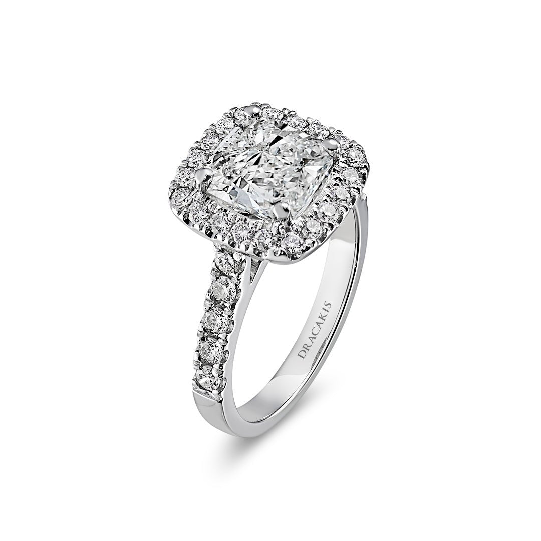 Cushion Cut Diamond Engagement Ring - Dracakis Jewellers Cushion Cut Diamond Engagement Ring - Dracakis Jewellers