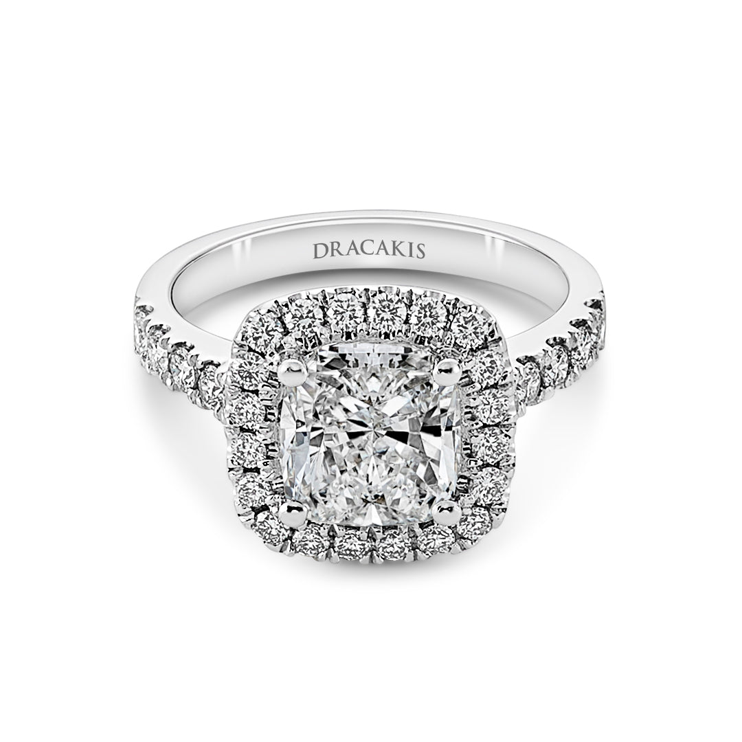 Cushion Cut Diamond Engagement Ring - Dracakis Jewellers Cushion Cut Diamond Engagement Ring - Dracakis Jewellers