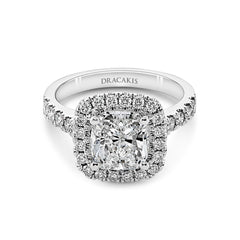 Cushion Cut Diamond Engagement Ring