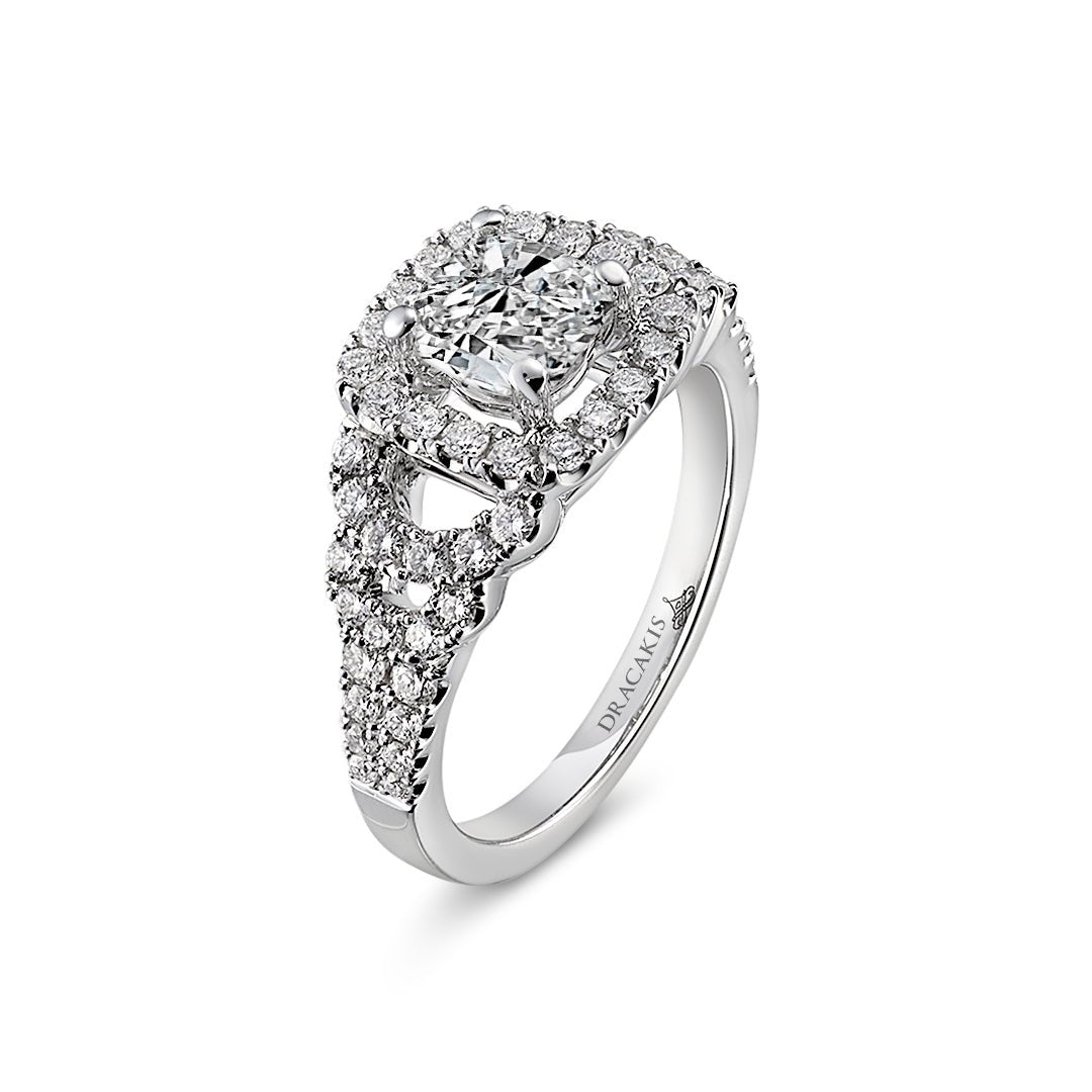 Cushion Cut Diamond Engagement Ring - Dracakis Jewellers Cushion Cut Diamond Engagement Ring - Dracakis Jewellers