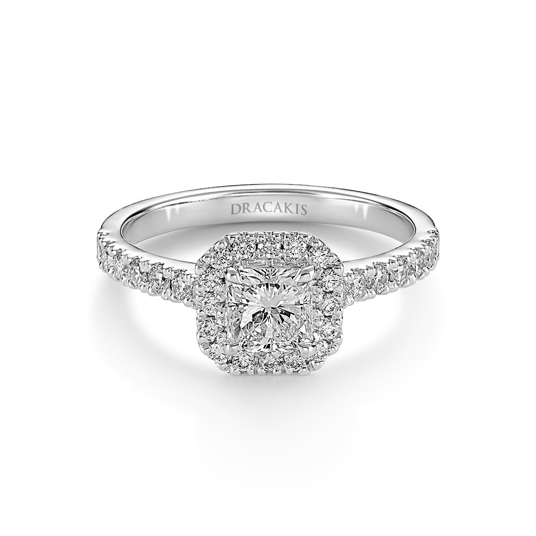 Cushion Cut Diamond Engagement Ring - Dracakis Jewellers Cushion Cut Diamond Engagement Ring - Dracakis Jewellers