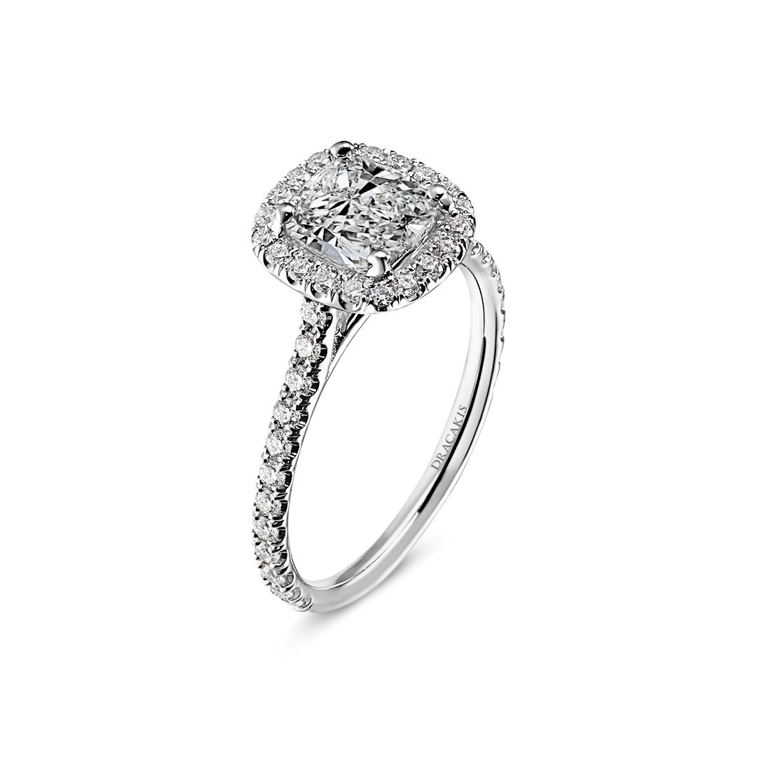 Cushion Cut Diamond Engagement Ring - Dracakis Jewellers Cushion Cut Diamond Engagement Ring - Dracakis Jewellers