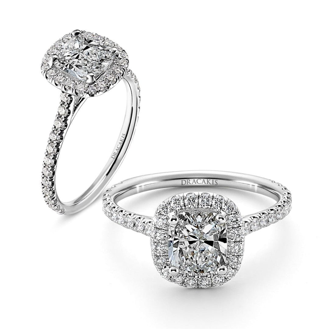 Cushion Cut Diamond Engagement Ring - Dracakis Jewellers Cushion Cut Diamond Engagement Ring - Dracakis Jewellers