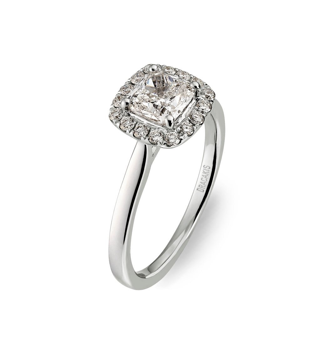 Cushion Cut Diamond Engagement Ring - Dracakis Jewellers Cushion Cut Diamond Engagement Ring - Dracakis Jewellers