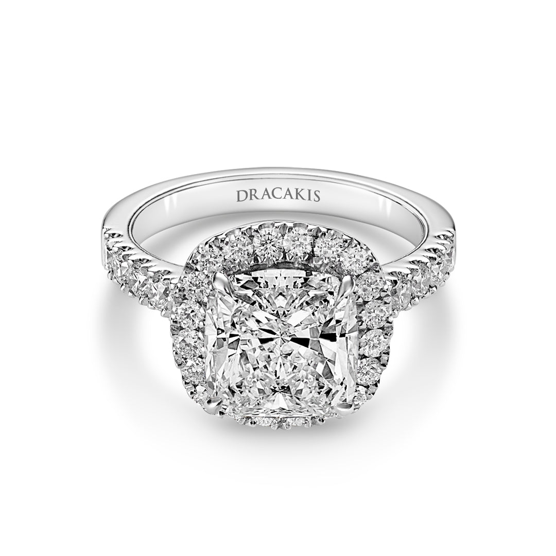 Cushion Cut Diamond Engagement Ring - Dracakis Jewellers Cushion Cut Diamond Engagement Ring - Dracakis Jewellers