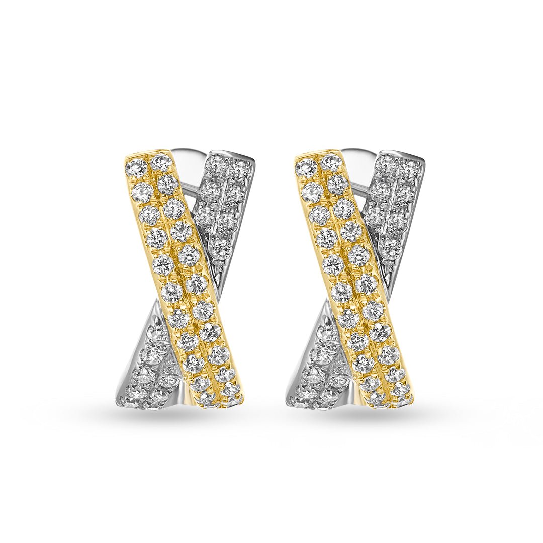 Diamond 'Kiss' Shaped Pave Earrings - Dracakis Jewellers Diamond 'Kiss' Shaped Pave Earrings - Dracakis Jewellers