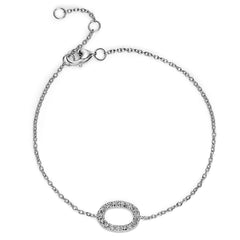 Diamond Oval Bracelet - Dracakis Jewellers