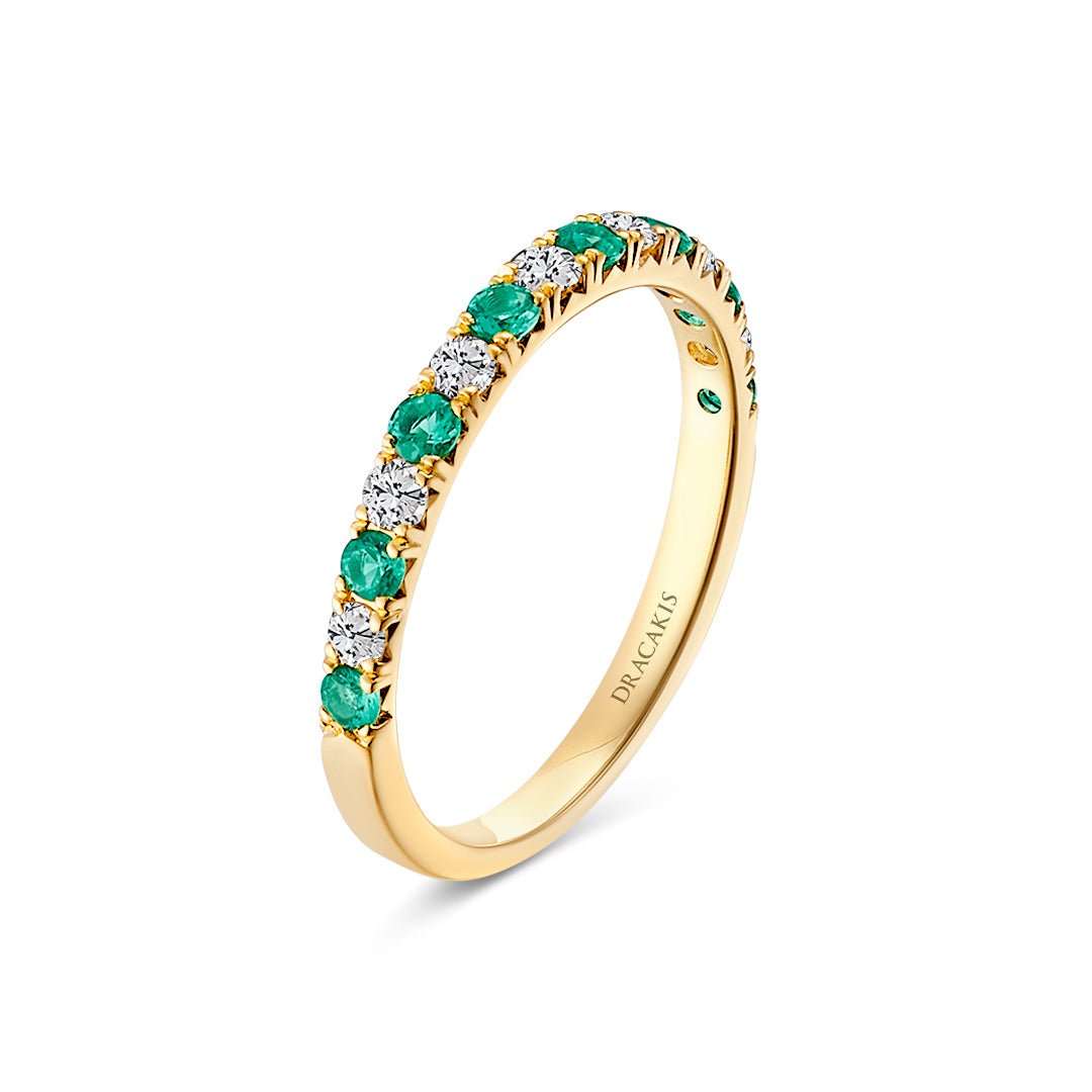 Emerald & Diamond Ring - Dracakis Jewellers Emerald & Diamond Ring - Dracakis Jewellers