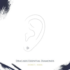Diamond Stud Earrings (0.50-0.55ct) - Dracakis Jewellers