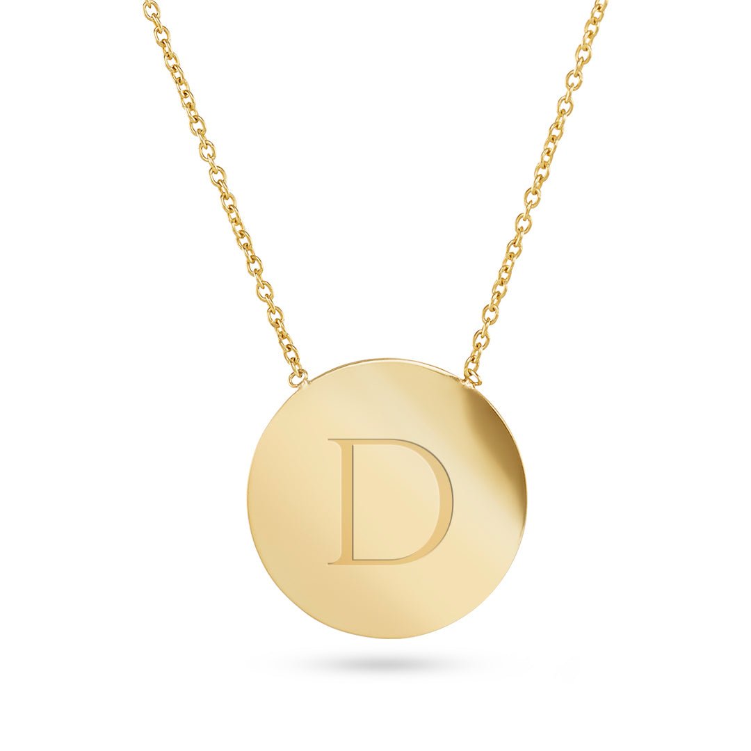 Gold Disc Pendant - Dracakis Jewellers Gold Disc Pendant - Dracakis Jewellers
