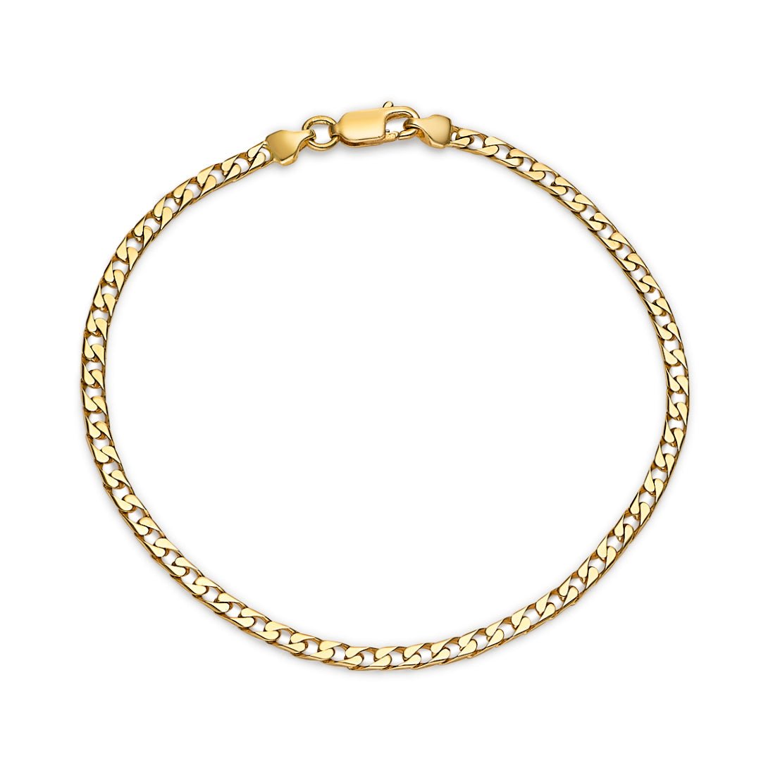 Gold Open Curb Link Bracelet - Dracakis Jewellers Gold Open Curb Link Bracelet - Dracakis Jewellers