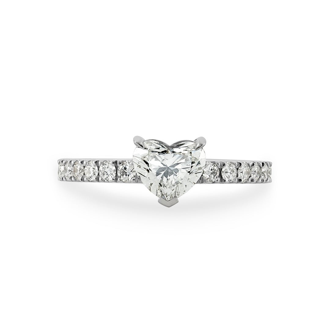 Heart Shaped Diamond Engagement Ring - Dracakis Jewellers Heart Shaped Diamond Engagement Ring - Dracakis Jewellers