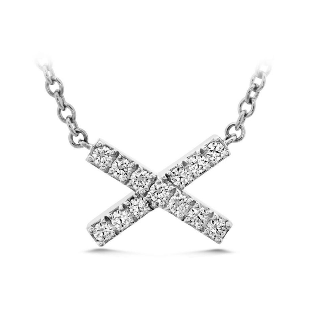 Hearts On Fire Charmed X Pendant - Dracakis Jewellers Hearts On Fire Charmed X Pendant - Dracakis Jewellers