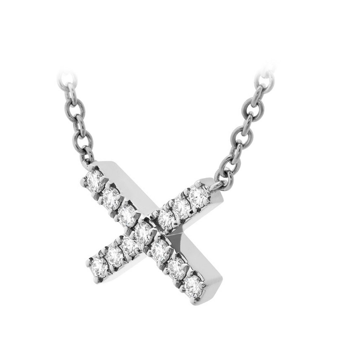 Hearts On Fire Charmed X Pendant - Dracakis Jewellers Hearts On Fire Charmed X Pendant - Dracakis Jewellers