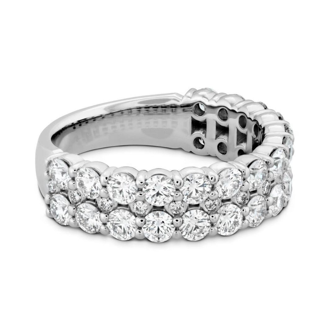 Hearts On Fire Classic Double Row Diamond Dress Ring - Dracakis Jewellers Hearts On Fire Classic Double Row Diamond Dress Ring - Dracakis Jewellers
