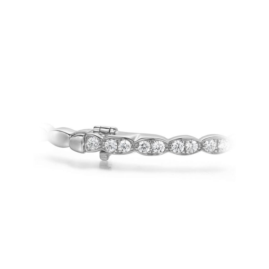 Hearts On Fire Lorelei Floral Diamond Bangle - Dracakis Jewellers Hearts On Fire Lorelei Floral Diamond Bangle - Dracakis Jewellers