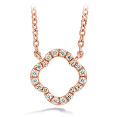 Hearts On Fire Signature Petal Pendant in Rose Gold - Dracakis Jewellers
