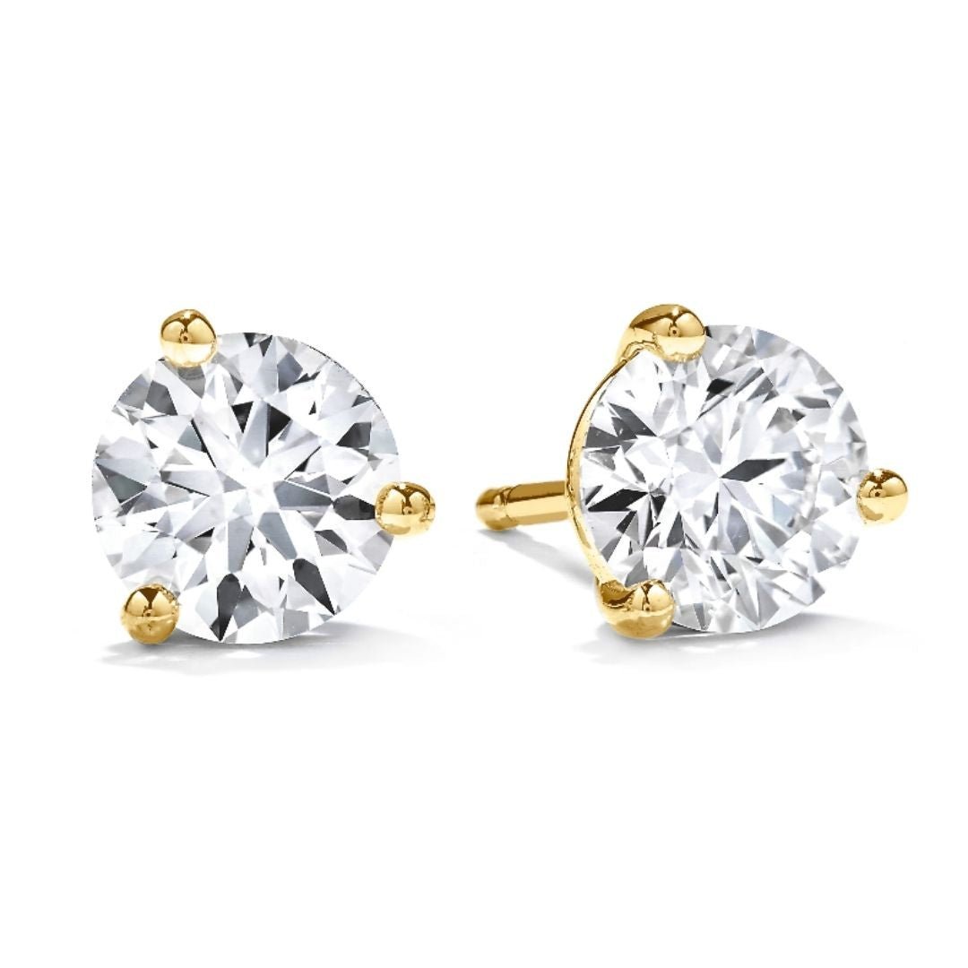Hearts On Fire Three-Prong Stud Earrings - Dracakis Jewellers Hearts On Fire Three-Prong Stud Earrings - Dracakis Jewellers