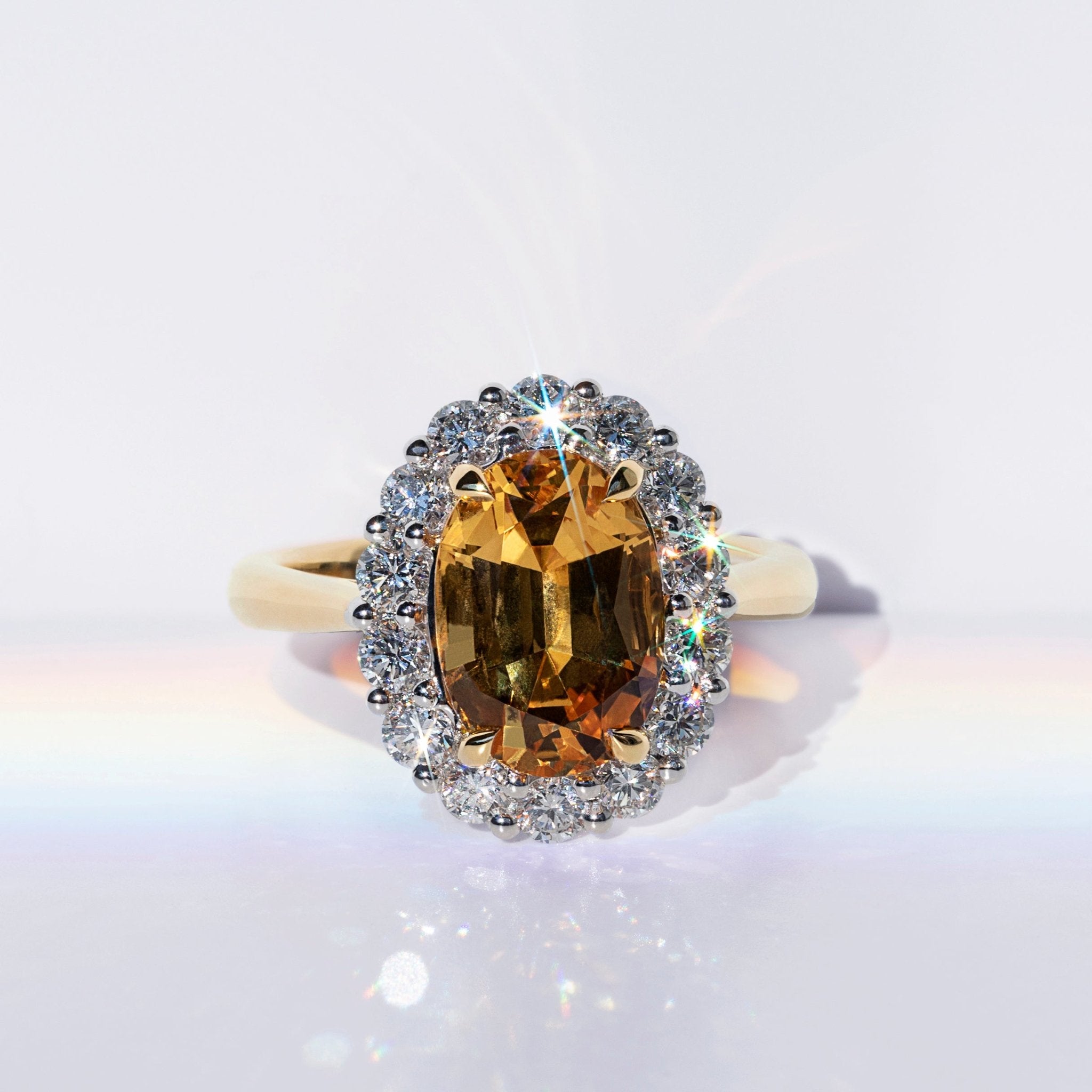 Imperial Topaz & Diamond Ring - Dracakis Jewellers Imperial Topaz & Diamond Ring - Dracakis Jewellers