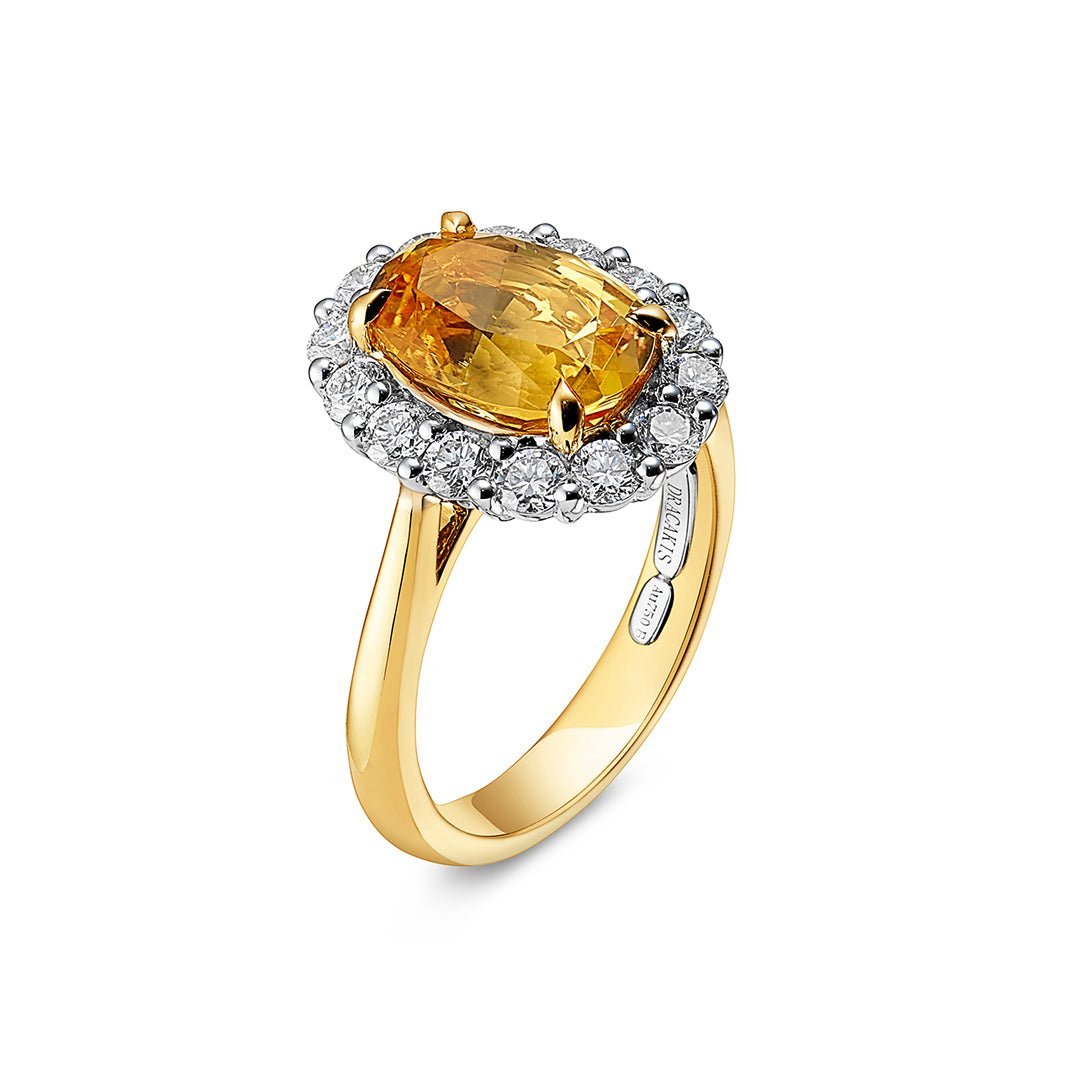 Imperial Topaz & Diamond Ring - Dracakis Jewellers Imperial Topaz & Diamond Ring - Dracakis Jewellers